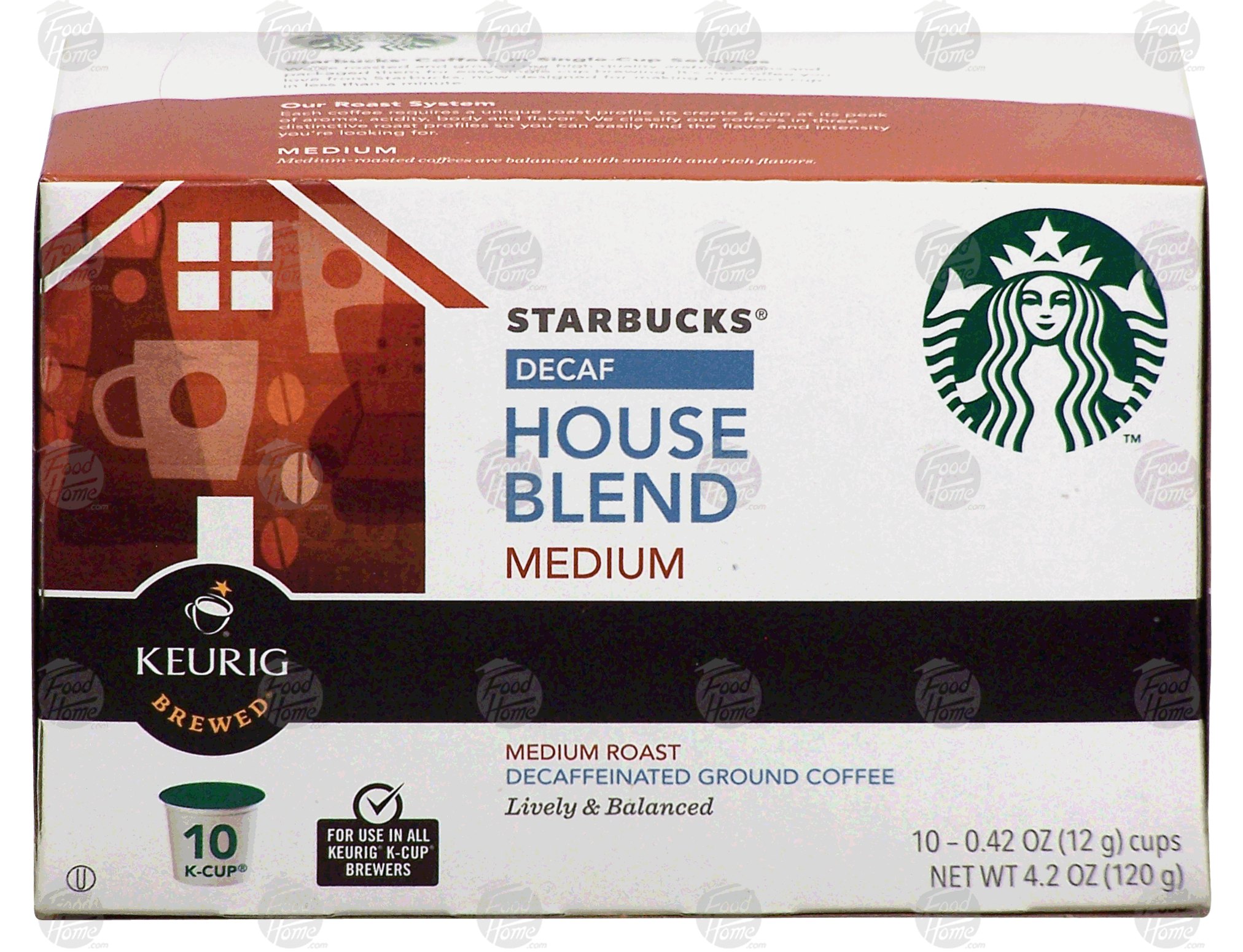 Keurig Starbucks decaf house blend, medium roast, 10 k-cups Full-Size Picture